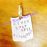 Back Number Pet ID Tag