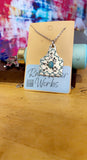 Large Cow Tag Necklace